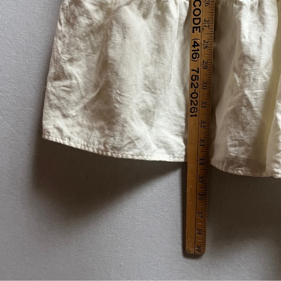 Apiece Apart Maurino linen cotton Drop Waist Mini Dress Sz S - Picture 10 of 14